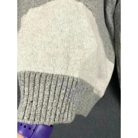 Gap Lambswool Sweater Men's Donegal Eng Stripe XL Gray - Picture 9 of 12